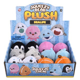 Sea Life Squeezy Bead Plush (12 PC Display)