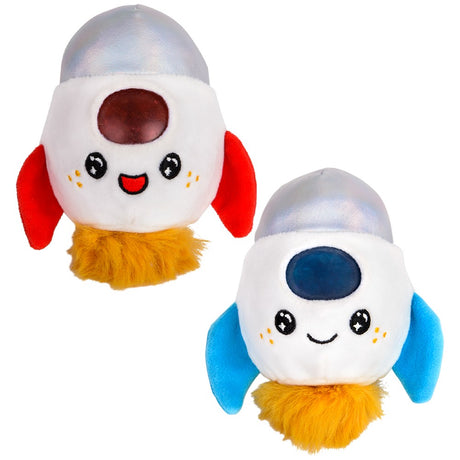 Space Rocket Squeezy Bead Plush (12 PC Display)
