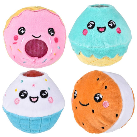 Sweet treat squeezy bead plush 12-piece display for kids