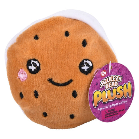 Sweet treat squeezy bead plush 12-piece display for kids