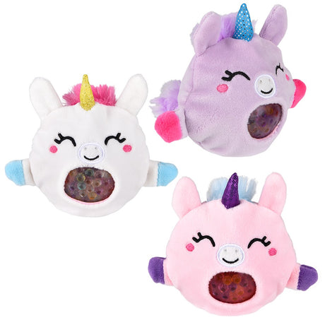 Unicorn Squeezy Bead Plush Ball (12 Pc Display)