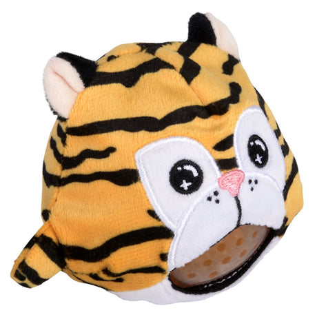 Zoo animal squeezy bead plush 12-piece display for kids