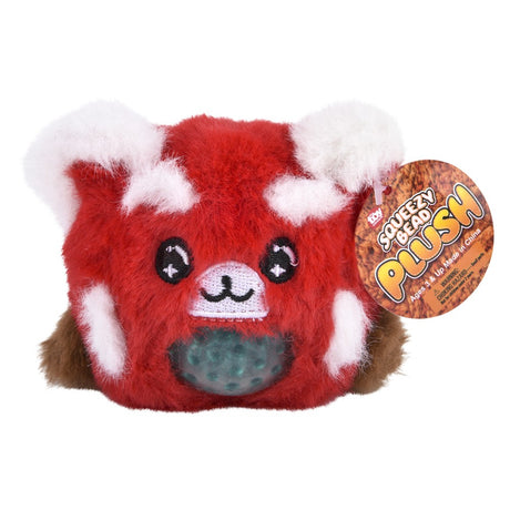 Zoo animal squeezy bead plush 12-piece display for kids