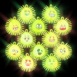 Light-Up Emoticon Puffer Ball (1 DZ)