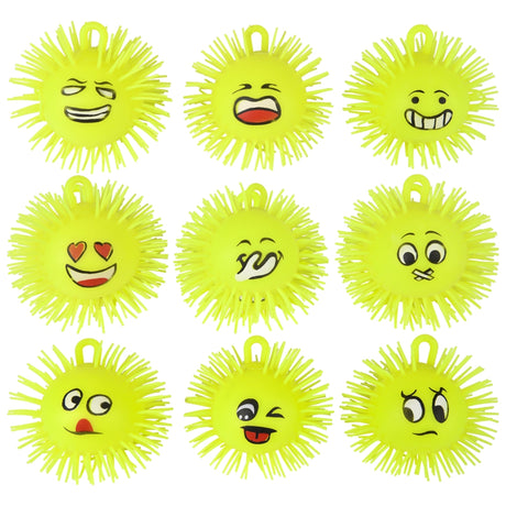Light-Up Emoticon Puffer Ball (1 DZ)