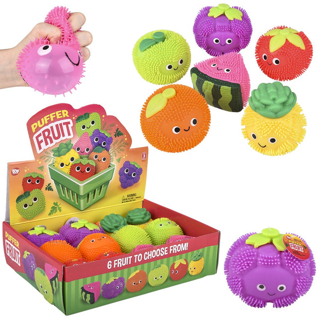 Puffer Fruit Squeeze Toys (12 PC Display)