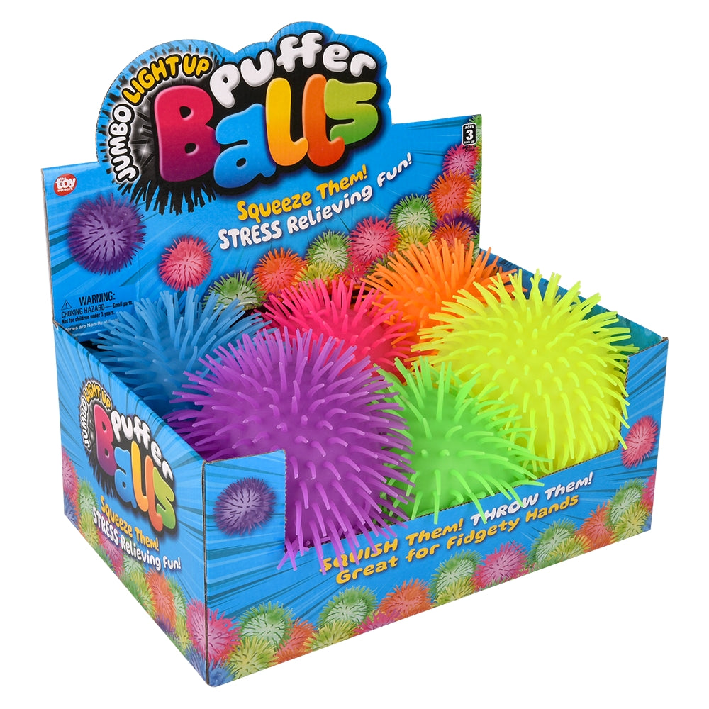 Light-Up Puffer Ball Jumbo 9" (1 DSP)