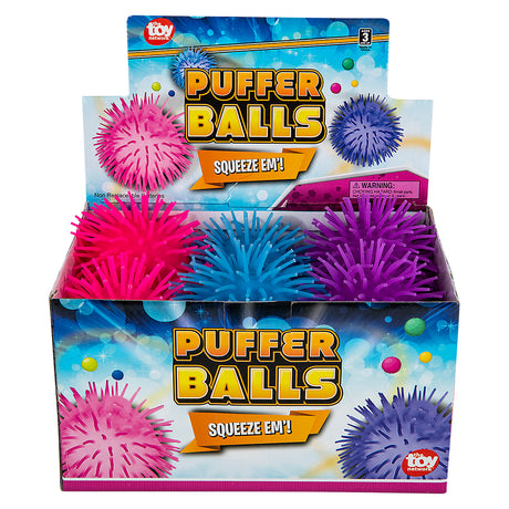 Light-Up Puffer Ball (12 Pc Display)