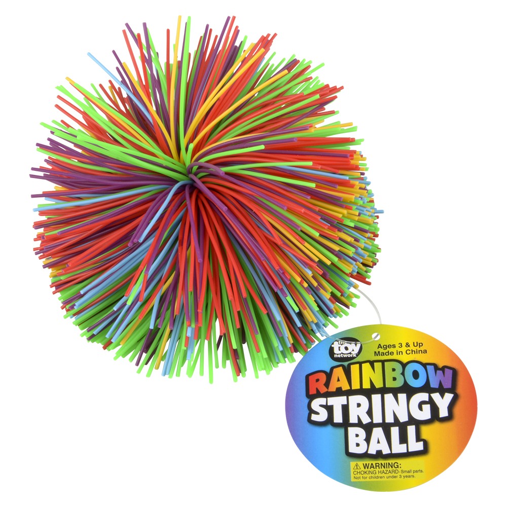 Rainbow Stringy Ball (12 Pc Display)