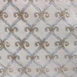 Barlet Traditional Cut Velvet Fabric - Linen Look, 56" Width (1 Yard)