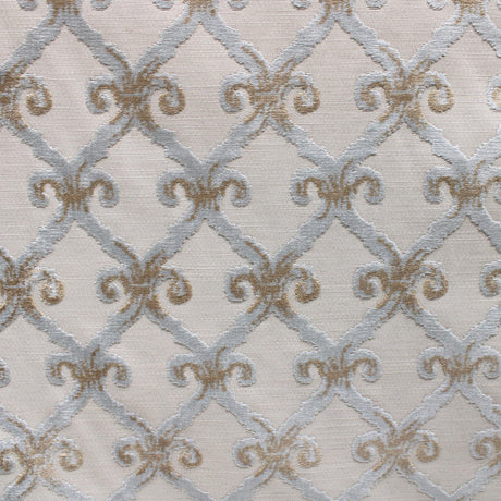 Barlet Traditional Cut Velvet Fabric - Linen Look, 56" Width (1 Yard)