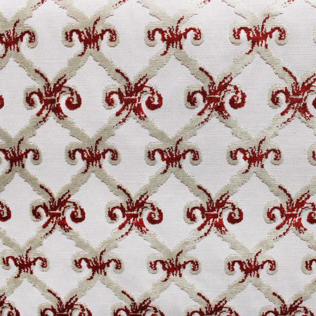 Barlet Traditional Cut Velvet Fabric - Linen Look, 56" Width (1 Yard)