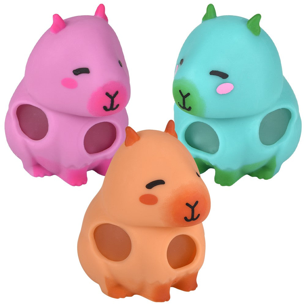 Capybara Squeezy Bead Ball (1 Dozen)