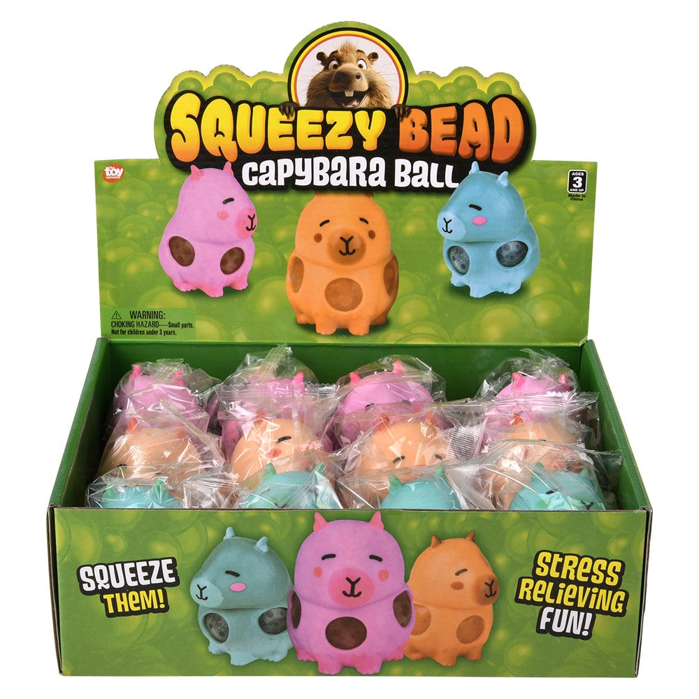 Capybara Squeezy Bead Ball (1 Dozen)