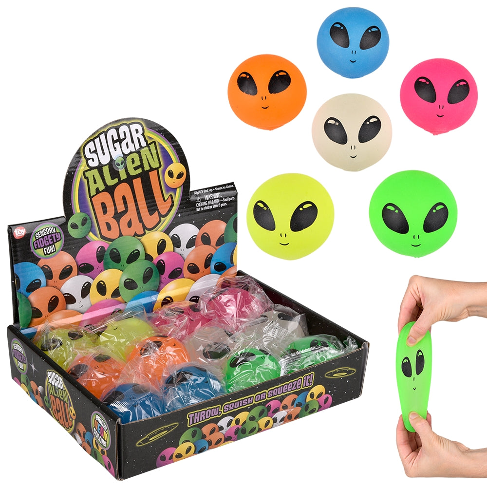 Squeezy Alien Sugar Ball (12 Pc Display)
