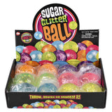 Glitter Sugar Ball Squeezy Toy (12 Pc Display)