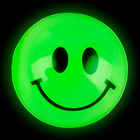Glow In Dark Smile Face Ball (144 Pc Poly Bag)