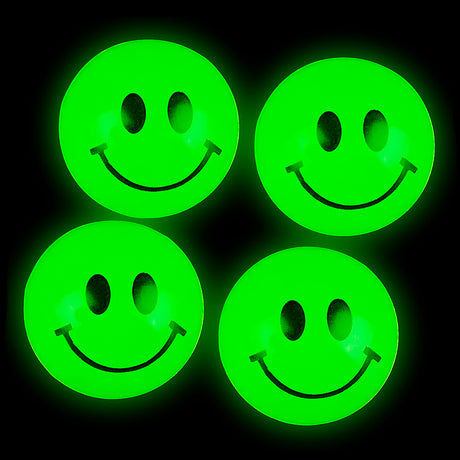 Glow In Dark Smile Face Ball (144 Pc Poly Bag)