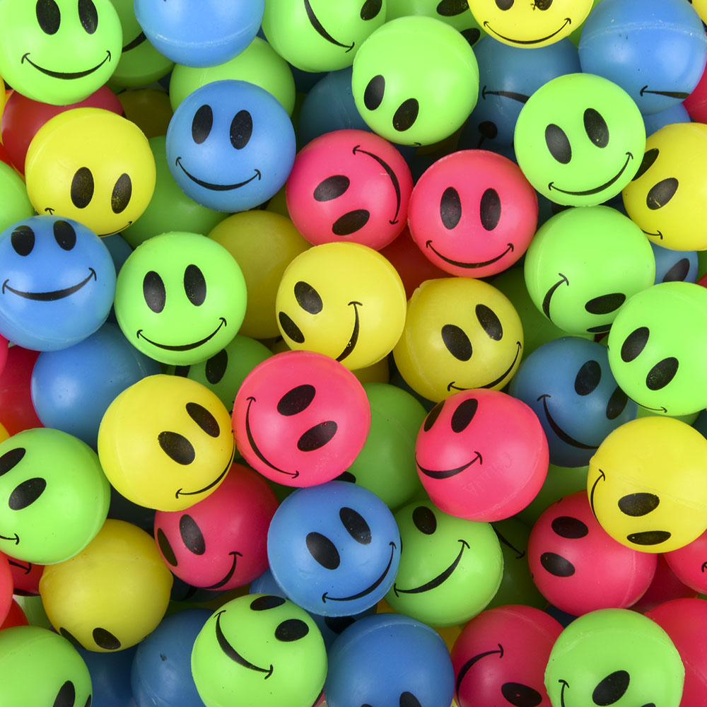 Smile Ball 27mm 1" (144 Pc Poly Bag)