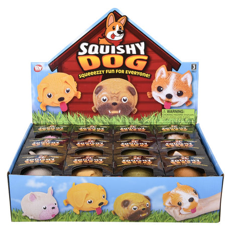 Squish And Stretch Puffy Dog (12 PC Display)