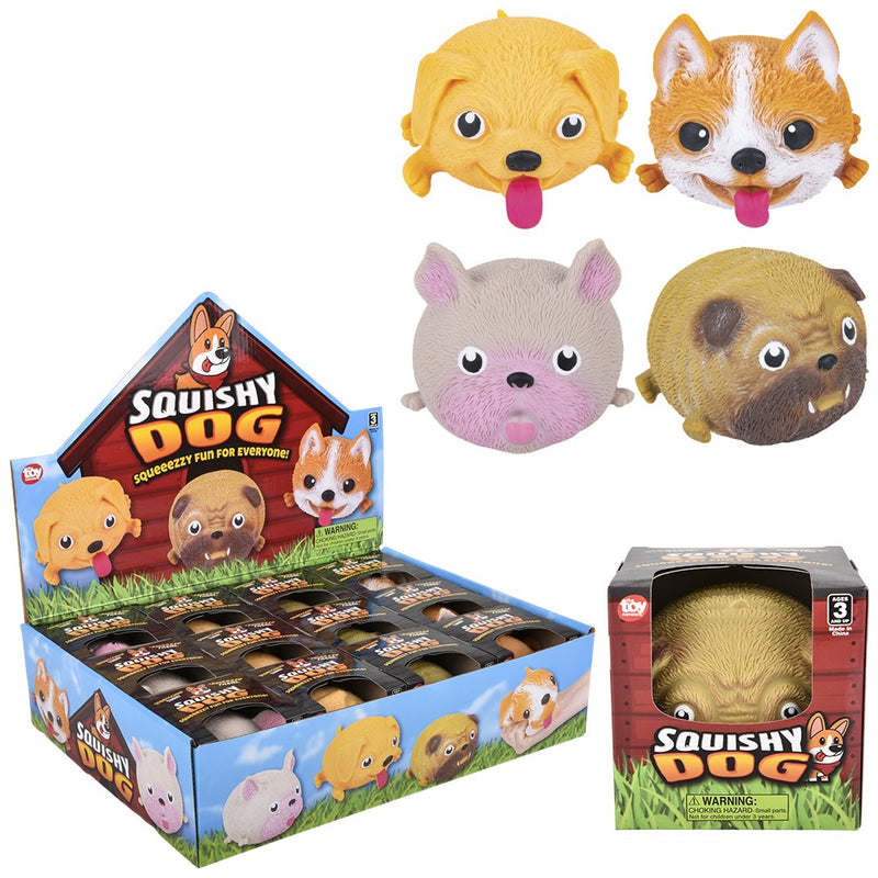 Squish And Stretch Puffy Dog (12 PC Display)