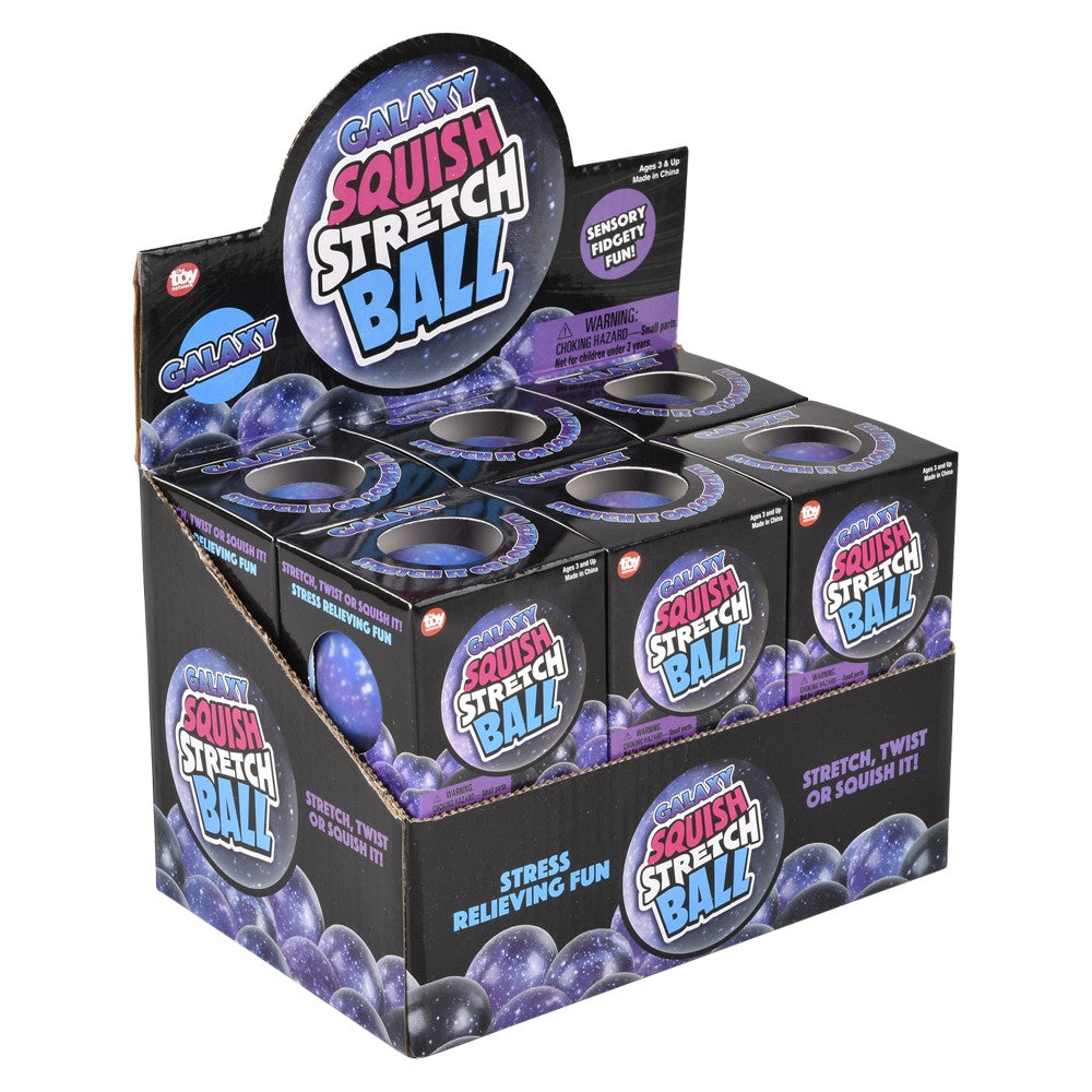 Galaxy Yummy Ball Squish & Stretch (12 Display)