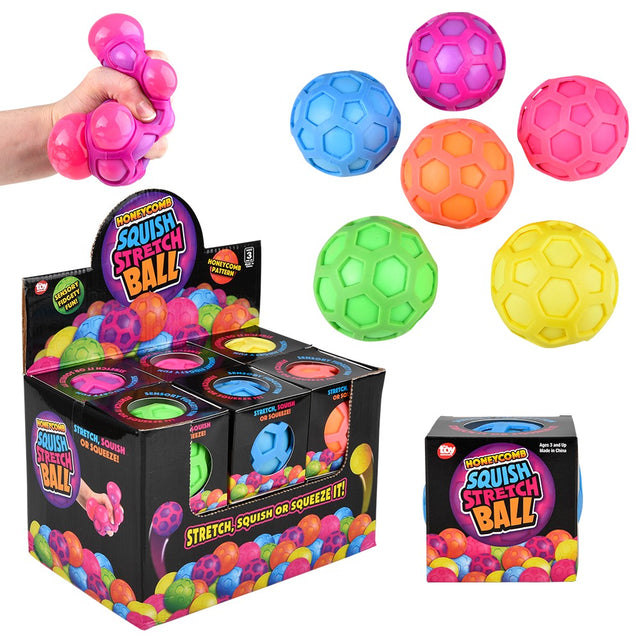 Honeycomb Ball Squish & Stretch 3" (1 DSP)