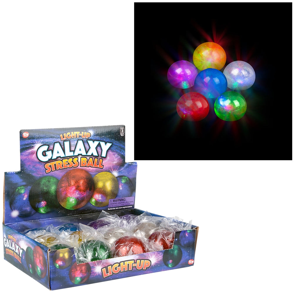Light-Up Galaxy Squeeze Ball (1 DZ)
