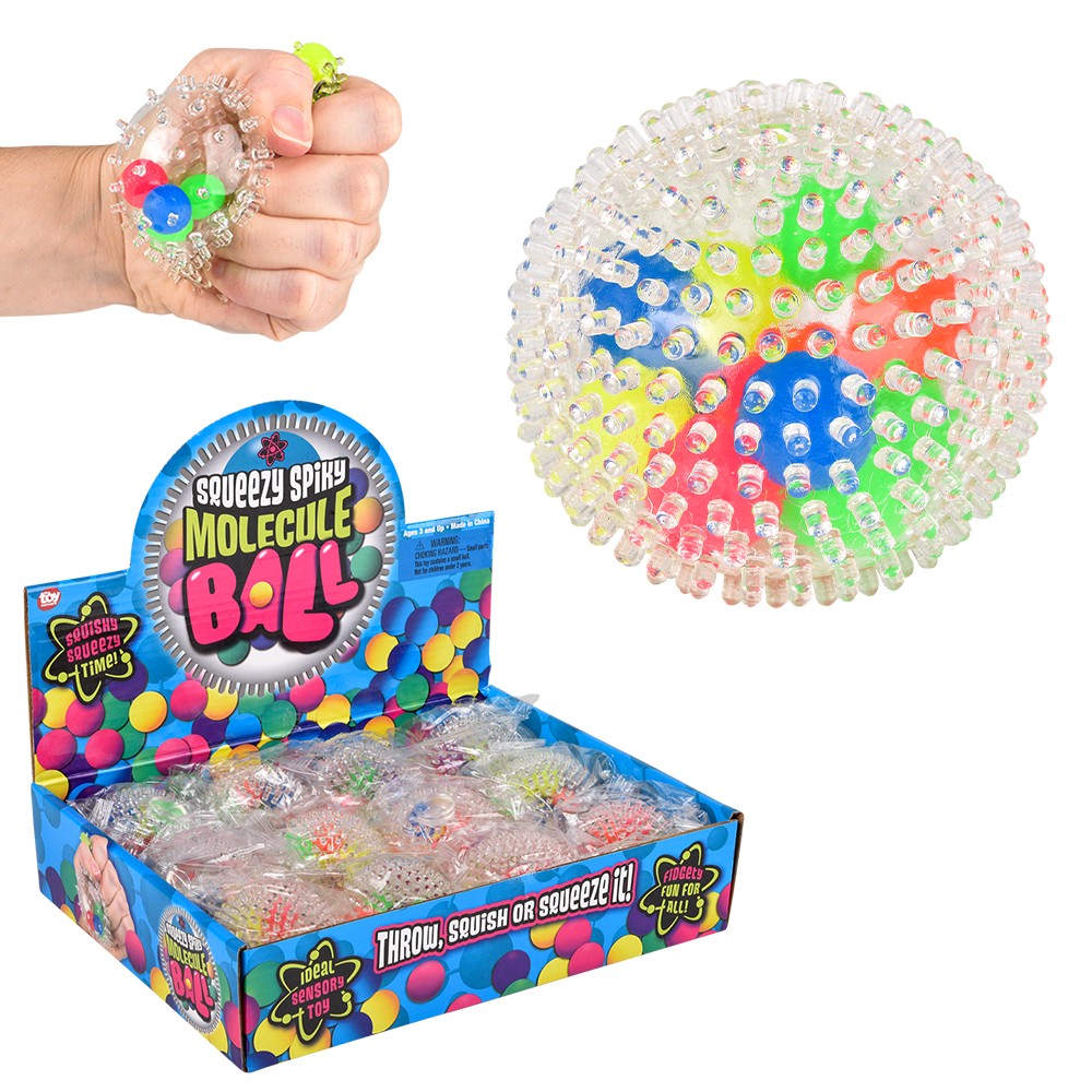 Squeezy Spiky Molecule Ball (1 DSP)