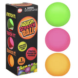 Squish And Stretch Mini Yummy Balls (3 Pack)