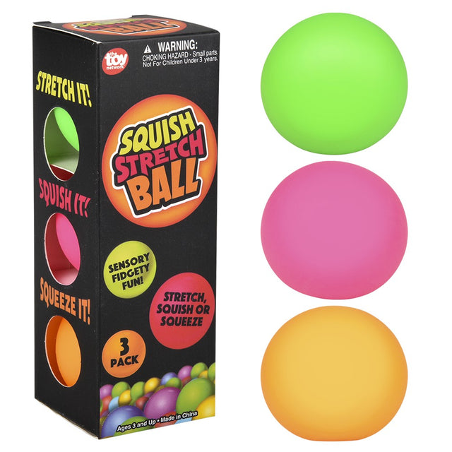 Squish And Stretch Mini Yummy Balls (3 Pack)