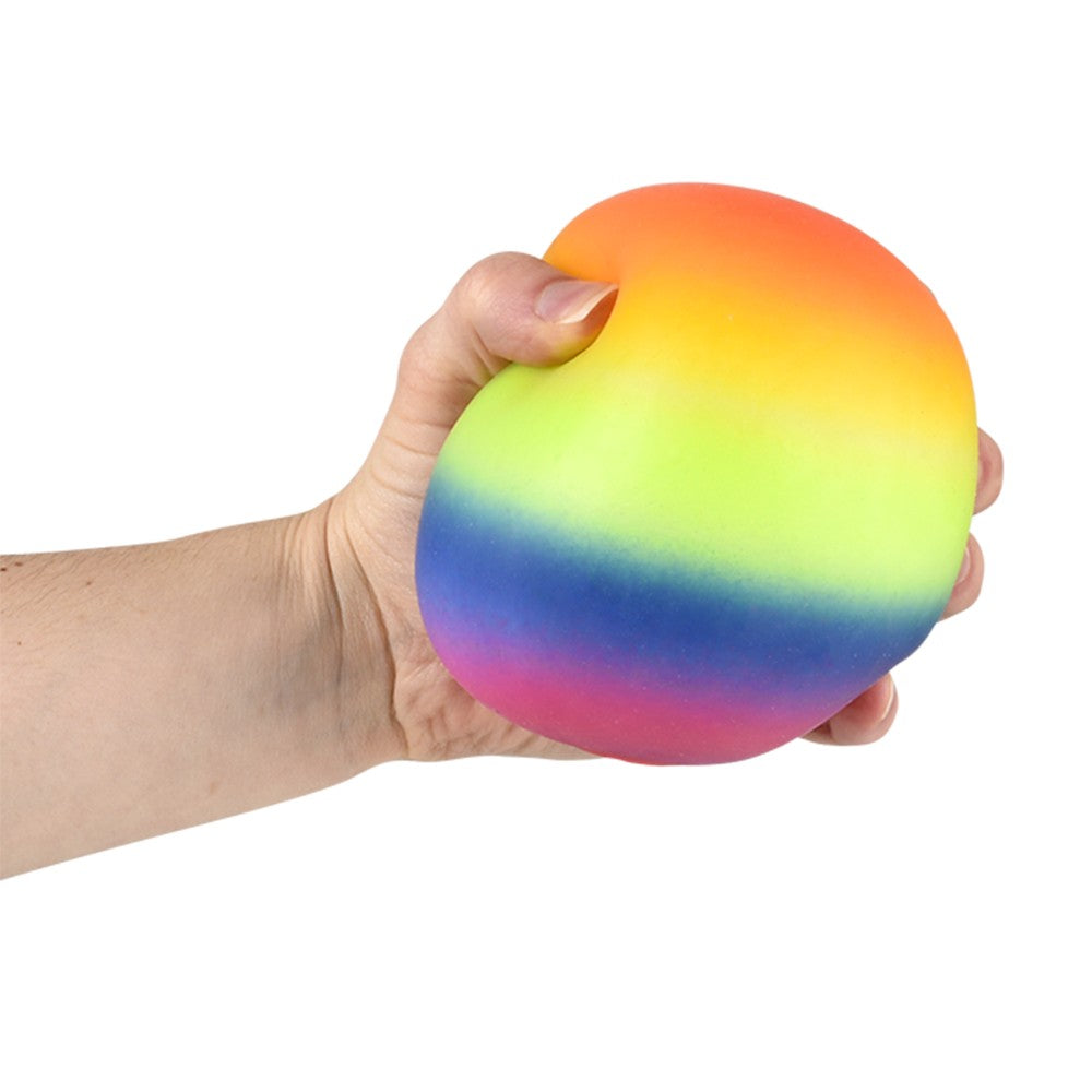 Rainbow Yummy Ball Squish & Stretch 4" (1 DZ)