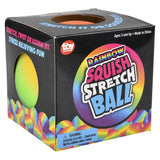 Rainbow Yummy Ball Squish & Stretch 4" (1 DZ)