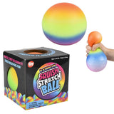Rainbow Yummy Ball Squish & Stretch 4" (1 DZ)