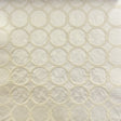 Bass Fabric Cotton Polyester Fabric - Natural Washed Embossed Circular Pattern, 58" Width (1 Yard)