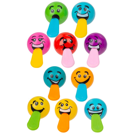 Stretch Tongue Silly Face Balls (50 Pc)