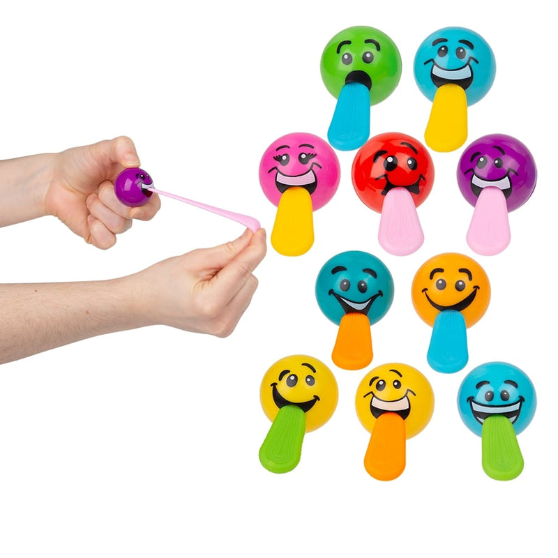 Stretch Tongue Silly Face Balls (50 Pc)
