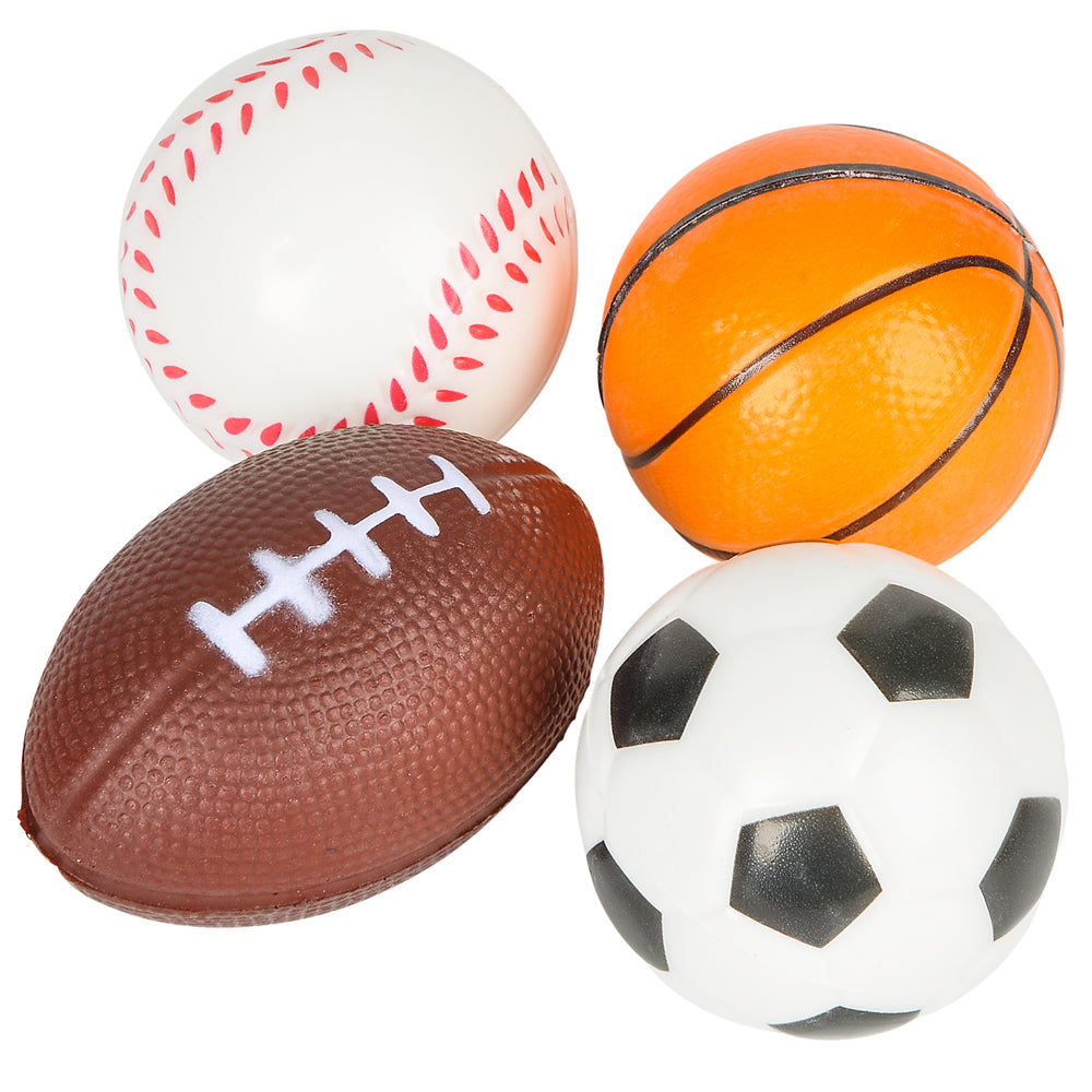 Sports Stress Balls (24 Pack Display)