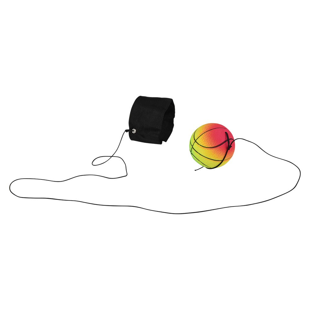 Rainbow Sports Wrist Band Return Ball (12 Pc Display)
