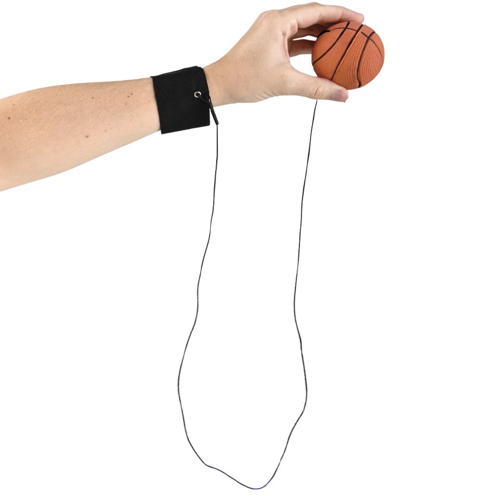 Sports Wrist Band Return Ball (12 Pc Display)