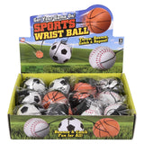 Sports Wrist Band Return Ball (12 Pc Display)