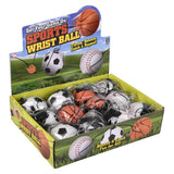 Sports Wrist Band Return Ball (12 Pc Display)