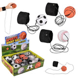 Sports Wrist Band Return Ball (12 Pc Display)