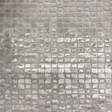 Baxter Embossed Velvet Fabric - Brick-Like Pattern, 57" Width (1 Yard)