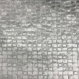 Baxter Embossed Velvet Fabric - Brick-Like Pattern, 57" Width (1 Yard)