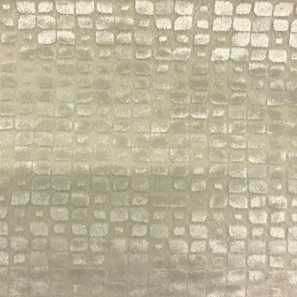 Baxter Embossed Velvet Fabric - Brick-Like Pattern, 57" Width (1 Yard)