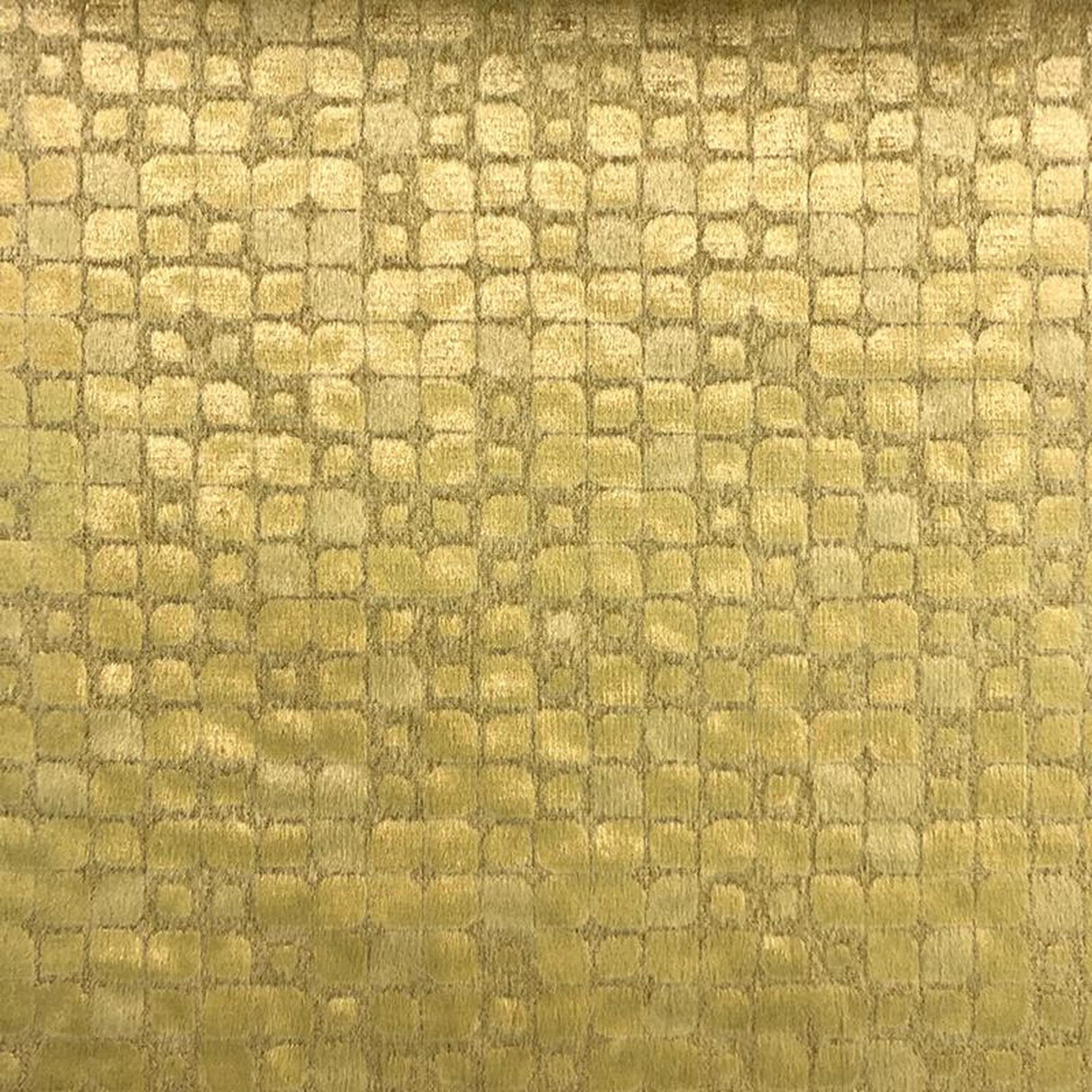 Baxter Embossed Velvet Fabric - Brick-Like Pattern, 57" Width (1 Yard)