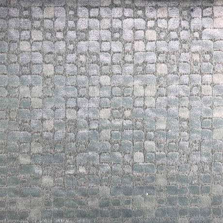 Baxter Embossed Velvet Fabric - Brick-Like Pattern, 57" Width (1 Yard)