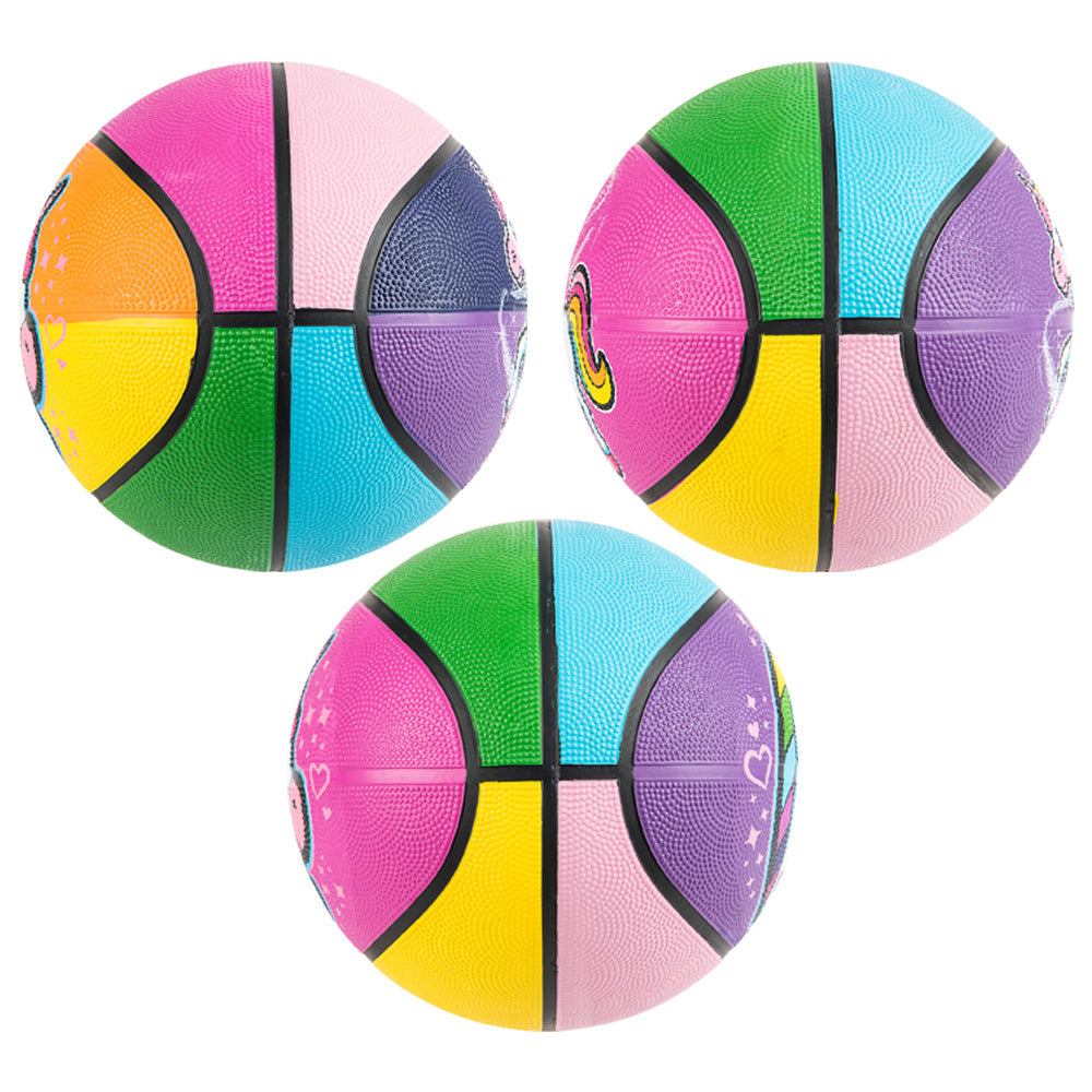 Rainbow Unicorn Basketball 7"