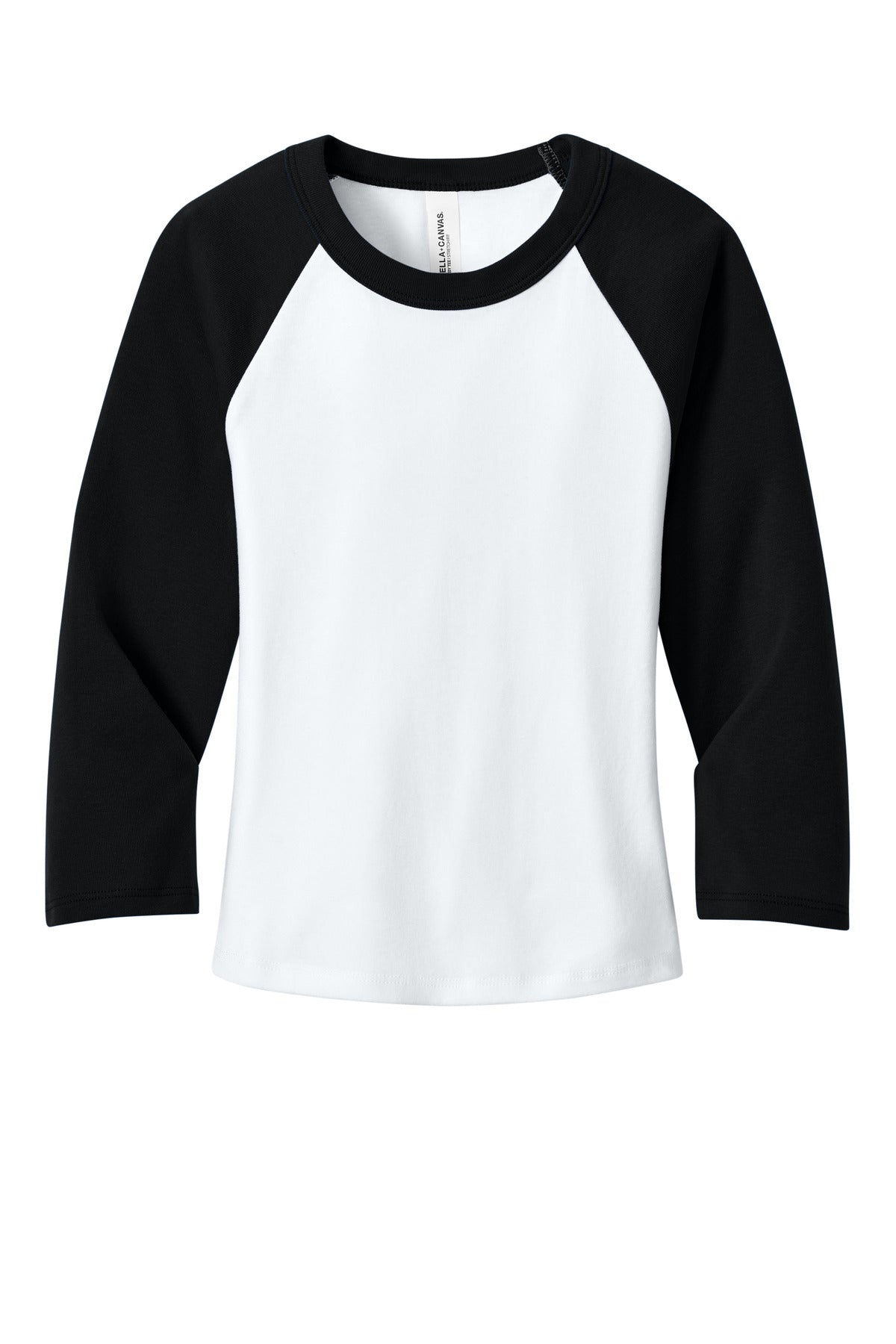 BELLA+CANVAS® Women's Micro Rib 3/4 Raglan Baby Tee